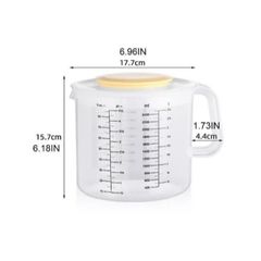 Ca Đánh Trứng Nhựa Có Nắp 2.5L - Dụng Cụ Nhà Bếp TVKITCHEN Tiện Lợi, Lý Tưởng Cho Làm Bánh và Pha Chế (TV1431)