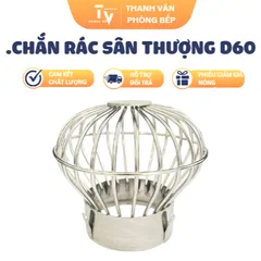 Chắn Rác Sân Thượng Inox Cao Cấp D60 - Giải Pháp Tiện Lợi Cho Không Gian Ngoài Trời Tại TVKITCHEN (TV1231)