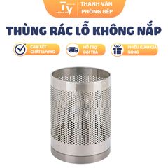 Thùng rác văn phòng dập lỗ không nắp (TV1394)