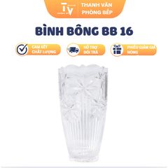 Bình Hoa Nhựa BB 16 TVKITCHEN - Dụng Cụ Trang Trí Nhà Bếp Đẹp, Chất Lượng Cao, Kích Thước 13x24.8cm (TV1422)