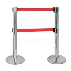 Cột chắn inox 2 dây kéo căng 2m - 5m (sẵn 2 dây kéo) (TV1356)