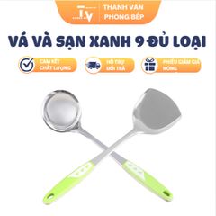 Vá và sạn xanh 9 đủ loại kiểu dáng nấu nướng đồ ăn (TV1296)