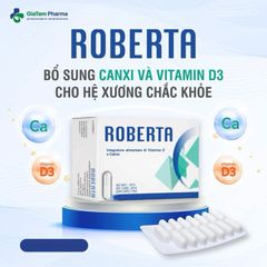 Canxi ROBERTA 30 Viên Nhập Khẩu Từ Ý - Hỗ Trợ Xương Khỏe Mạnh, Phát Triển Chiều Cao Cho Trẻ Em và Phụ Nữ Mang Thai