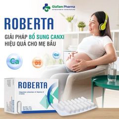 Canxi ROBERTA 30 Viên Nhập Khẩu Từ Ý - Hỗ Trợ Xương Khỏe Mạnh, Phát Triển Chiều Cao Cho Trẻ Em và Phụ Nữ Mang Thai