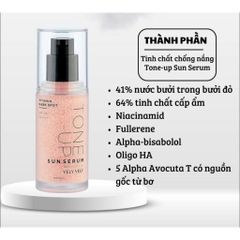 Tinh Chất Chống Nắng Vely Vely Vitamin Dark Spot Tone Up - Serum Nâng Tone Da SPF50+ PA++++ 30ML Hàn Quốc