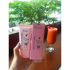Kem Chống Nắng Nâng Tone Trắng Da Hemia SPF 50+ Hàn Quốc 50ml
