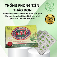 Thống Phong Tiên Thảo Đơn Giảm Đau Xương Khớp, Hỗ Trợ Điều Trị Gút, 30 Viên Hộp Chính Hãng Malaysia