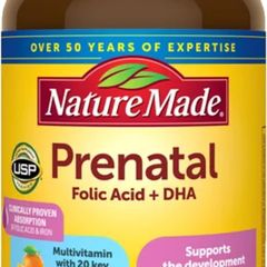 Viên uống bổ bầu Prenatal Nature Made 150 viên - Vitamin và khoáng chất cho mẹ và bé, Hỗ trợ phát triển não bộ và sức khỏe thai kỳ