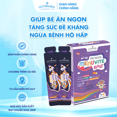 Siro Ăn Ngon Menuvite Baby - Bổ Sung Lysine, Kẽm Hỗ Trợ Tăng Cường Đề Kháng Cho Trẻ Em, 10 Gói X 10ml