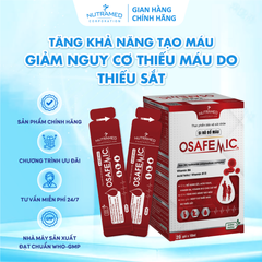Siro Bổ Máu Osafemic - Hỗ Trợ Sắt, Acid Folic, Vitamin B6 & B12 Cho Trẻ Em & Người Lớn, Giảm Nguy Cơ Thiếu Máu