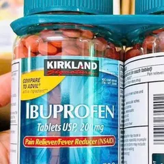 Viên giảm đau hạ sốt Kirkland Ibuprofen 200mg - Hộp 200 viên chính hãng Mỹ, Giải pháp hiệu quả cho đau đầu và cảm sốt.