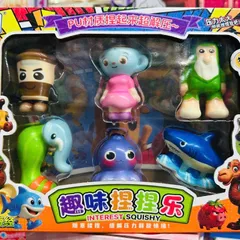 Bộ Đồ Chơi Mô Hình 6 Nhân Vật Tung Tung 9988-169 Interest Squishy - Đồ Chơi Sáng Tạo và Giải Trí Cho Trẻ Em