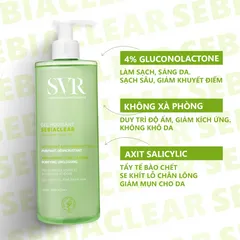 Sữa Rửa Mặt Gel SVR 400ml - Không Chứa Xà Phòng, Làm Sạch Dịu Nhẹ & Dưỡng Ẩm An Toàn Cho Da Nhạy Cảm, Trẻ Sơ Sinh