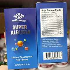 Bổ gan, tăng đề kháng Super Albumiin Nu-Health USA 100 viên