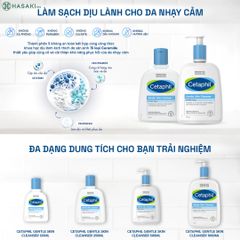 Sữa Rửa Mặt Cetaphil Gentle Skin Cleanser 125ml - Sản phẩm chính hãng cho da nhạy cảm, làm sạch dịu nhẹ và an toàn.