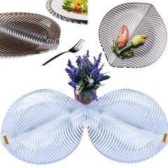Bộ 2 Đĩa Lá Nachtmann Mambo 98034 32cm - Pha Lê Không Chì Sang Trọng, Đẹp Mắt, Bền Bỉ, Nhập Khẩu Đức