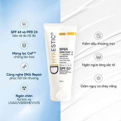 Kem Chống Nắng Hyaestic SF64 Skin Fusion SPF50+ - Bảo Vệ Da Tối Đa, Chống UV, Cung Cấp Độ Ẩm, Dành Cho Da Nhạy Cảm
