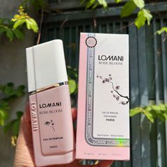 Nước hoa nữ Lomani Rose Bloom 100ml - Eau De Parfum Pháp, Hương Hoa Dịu Dàng, Phong Cách Thanh Lịch cho Hẹn Hò và Dạo Phố