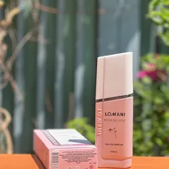 Nước hoa nữ Lomani Rose Bloom 100ml - Eau De Parfum Pháp, Hương Hoa Dịu Dàng, Phong Cách Thanh Lịch cho Hẹn Hò và Dạo Phố