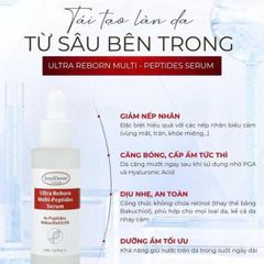 Serum Ultra Reborn Multi – Peptides 30ml - Cải thiện lão hóa, giảm nếp nhăn, làm săn chắc và sáng da, giải pháp chăm sóc da hoàn hảo từ IntelDerm