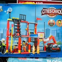 Đồ Chơi Lắp Ráp CITIES CRACK 98422 Đội Cứu Hỏa - Phát Triển Kỹ Năng Tư Duy Logic Cho Bé