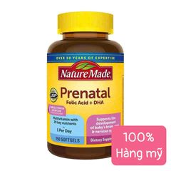 Vitamin Bổ Sung Bầu Prenatal Multi+DHA 150 Viên - Hỗ Trợ Phát Triển Thai Nhi và Sức Khỏe Mẹ Bầu