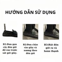 Đón Gót Giày Sừng Trâu & Nhựa ABS - Tiện Dụng, Nhỏ Gọn, Phụ Kiện Thời Trang Cho Giày Da, Giày Thể Thao, Dễ Dàng Mang Theo