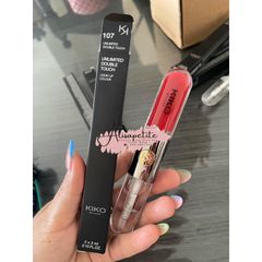 Son KIKO Unlimited Double Touch 2 Đầu - Son Kem Lì và Bóng Dưỡng Cao Cấp