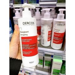 Dầu Gội VICHY Dercos 400ml - Giải Pháp Chống Rụng Tóc, Nuôi Dưỡng Tóc Khỏe Mạnh, Thích Hợp Cho Tóc Thưa, Yếu, Khô Xơ