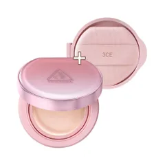 Phấn Nước Cushion 3CE Kèm Refill - Che Phủ Tốt, Hiệu Ứng Ngọc Trai, SPF 40 PA+++ Cho Làn Da Tự Nhiên và Mịn Màng