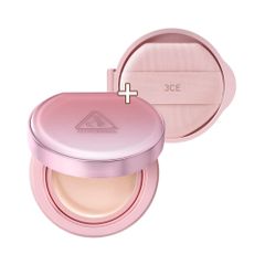Phấn Nước Cushion 3CE Fitting Mesh Cover Kèm Refill 15g - Lớp Nền Mỏng Mịn, Tự Nhiên, Chống Nắng SPF 40 PA+++