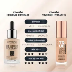 Kem Nền Che Khuyết Điểm Catrice True Skin 30ml - Hydrating Foundation Tự Nhiên, Bền Lâu, Phù Hợp Mọi Loại Da
