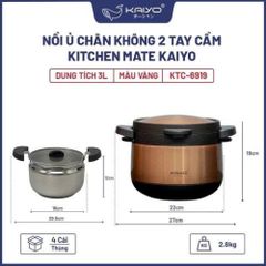 Nồi ủ chân không Kaiyo 2 tay cầm 3L - Giữ nhiệt hiệu quả, chất liệu inox cao cấp, thiết kế hiện đại, thích hợp cho nấu ăn gia đình và văn phòng