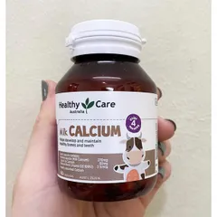 Viên uống canxi cho bé Healthy Care 60 viên - Hỗ trợ phát triển chiều cao và xương chắc khỏe, sản xuất tại Úc