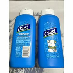Sữa Tắm Gội Nam Coast 2-in-1 946ml - Hương Cổ Điển Nam Tính, Chăm Sóc Tóc và Da, Giữ Hương Lâu, Dưỡng Ẩm Mềm Mại