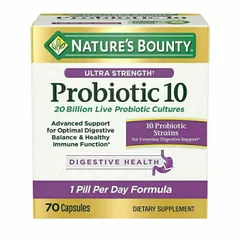 Viên Uống Men Tiêu Hoá Nature's Bounty Ultta Strength Probiotic 10