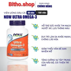 [ Date 9/27] Viên bổ sung Omega-3 Now Ultra Omega-3 fish oil
