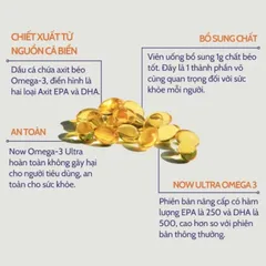 [ Date 9/27] Viên bổ sung Omega-3 Now Ultra Omega-3 fish oil