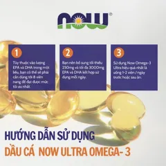[ Date 9/27] Viên bổ sung Omega-3 Now Ultra Omega-3 fish oil