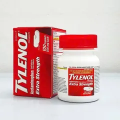 Viên uống giảm đau Tylenol Extra Strength 500mg - Giảm đau nhanh, hạ sốt hiệu quả từ Mỹ - Thực phẩm chức năng uy tín