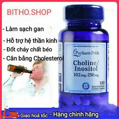 [Date 8/27] Viên uống tăng cường hệ miễn dịch, cải thiện thiếu máu và tim mạch Puritans pride Choline Inositol