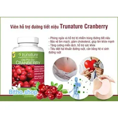 [Date 2026] Viên uống hỗ trợ đường tiết niệu, tiêu hoá Trunature Cranberry 650mg 140 viên