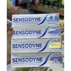 Kem đánh răng Sensodyne Advanced Whitening 184g - Giảm ê buốt, làm trắng răng hiệu quả cho người lớn và trẻ em trên 12 tuổi