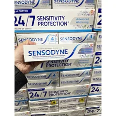 Kem đánh răng Sensodyne Advanced Whitening 184g - Giảm ê buốt, làm trắng răng hiệu quả cho người lớn và trẻ em trên 12 tuổi
