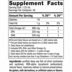 Viên bổ sung DHA Nordic Naturals Xtra 880mg cho bé 1-6 tuổi - Omega-3 tự nhiên, hỗ trợ trí tuệ và sức khỏe trẻ nhỏ 60ml