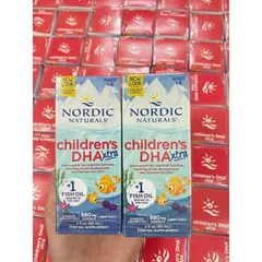 Viên bổ sung DHA Nordic Naturals Xtra 880mg cho bé 1-6 tuổi - Omega-3 tự nhiên, hỗ trợ trí tuệ và sức khỏe trẻ nhỏ 60ml