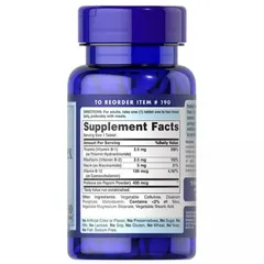 Viên Vitamin B - Complex Puritan's Pride B12 hỗ trợ tim mạch và chuyển hóa năng lượng - 90 viên bổ sung sức khỏe