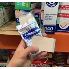 [Date 2027] L.ẻ 20 miếng dán giảm đau xương khớp Salonpas hàng Mỹ