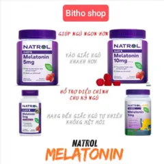 Viên Kẹo Hỗ Trợ Giấc Ngủ Melatonin - Giúp Ngủ Ngon, Dễ Ngủ Tự Nhiên, Vị Dâu, 5mg và 10mg, Viên Ngậm hoặc Kẹo Nhai
