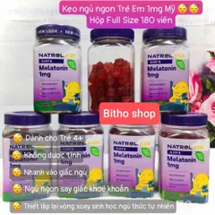 Viên Kẹo Hỗ Trợ Giấc Ngủ Melatonin - Giúp Ngủ Ngon, Dễ Ngủ Tự Nhiên, Vị Dâu, 5mg và 10mg, Viên Ngậm hoặc Kẹo Nhai